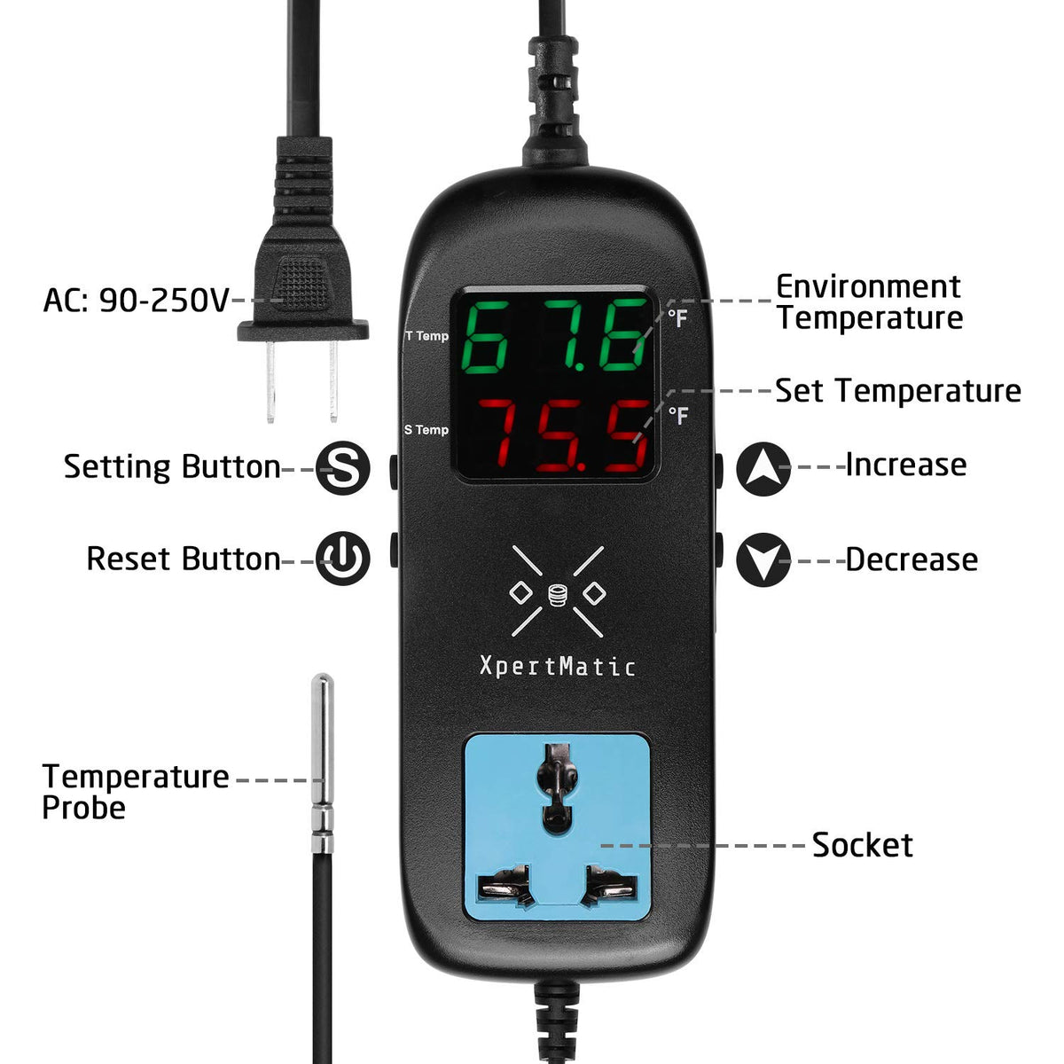 XpertMatic MH-2000 Accuracy Digital Temperature Controller– Radioddity