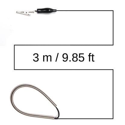 Raddy SW001 Shortwave Radio Antenna | FM/SW/WB/VHF | 9.85 ft | Crocodile Clip - Radioddity