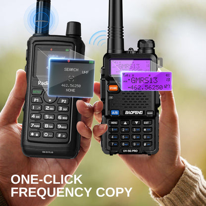 GM-30 Plus GMRS Radio-one click frequency copy