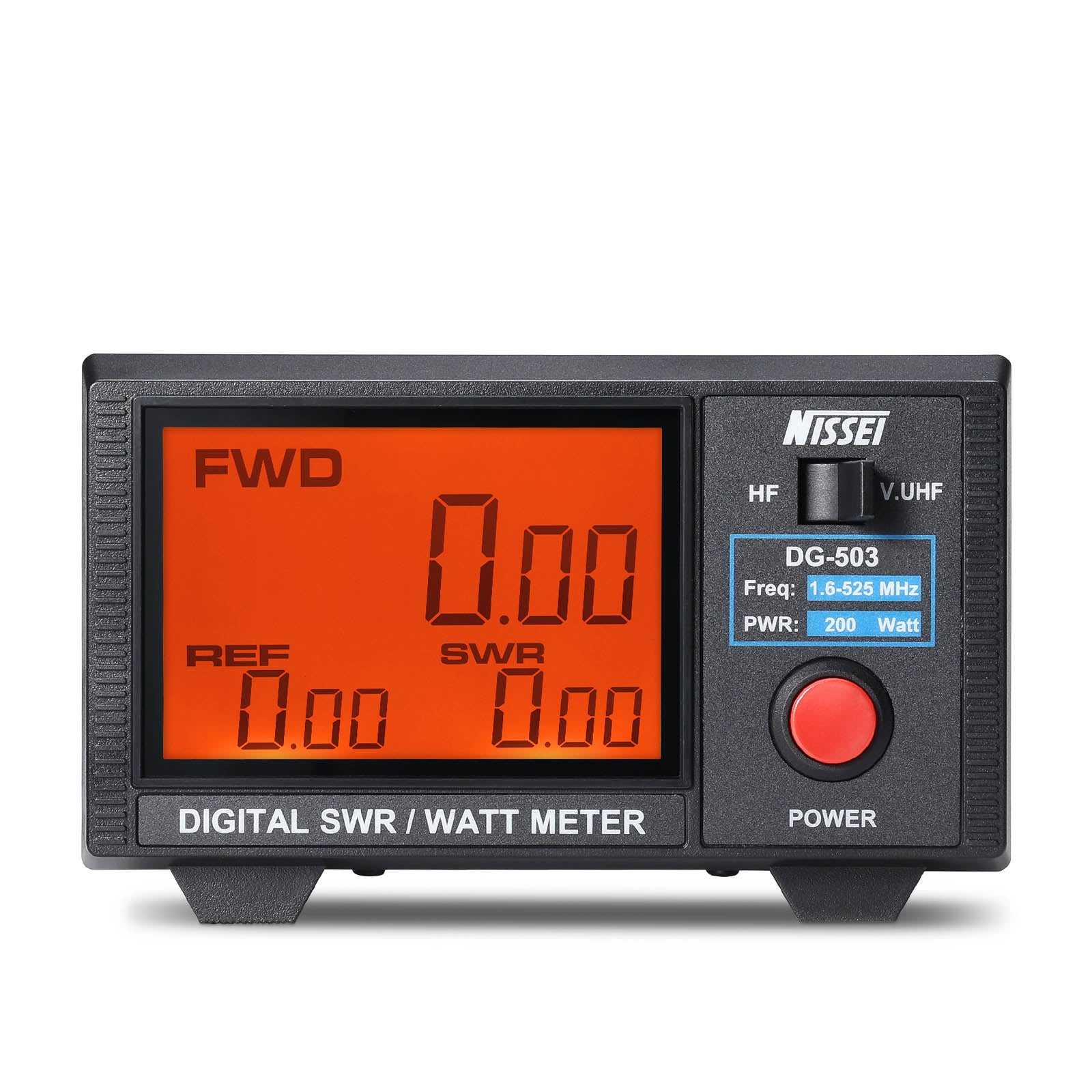 Front view of the NISSEI  DG-503 SWR Meter