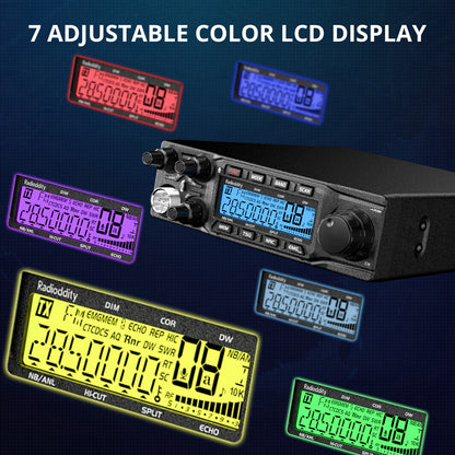 7 ADJUSTABLE COLOR LCD DISPLAY