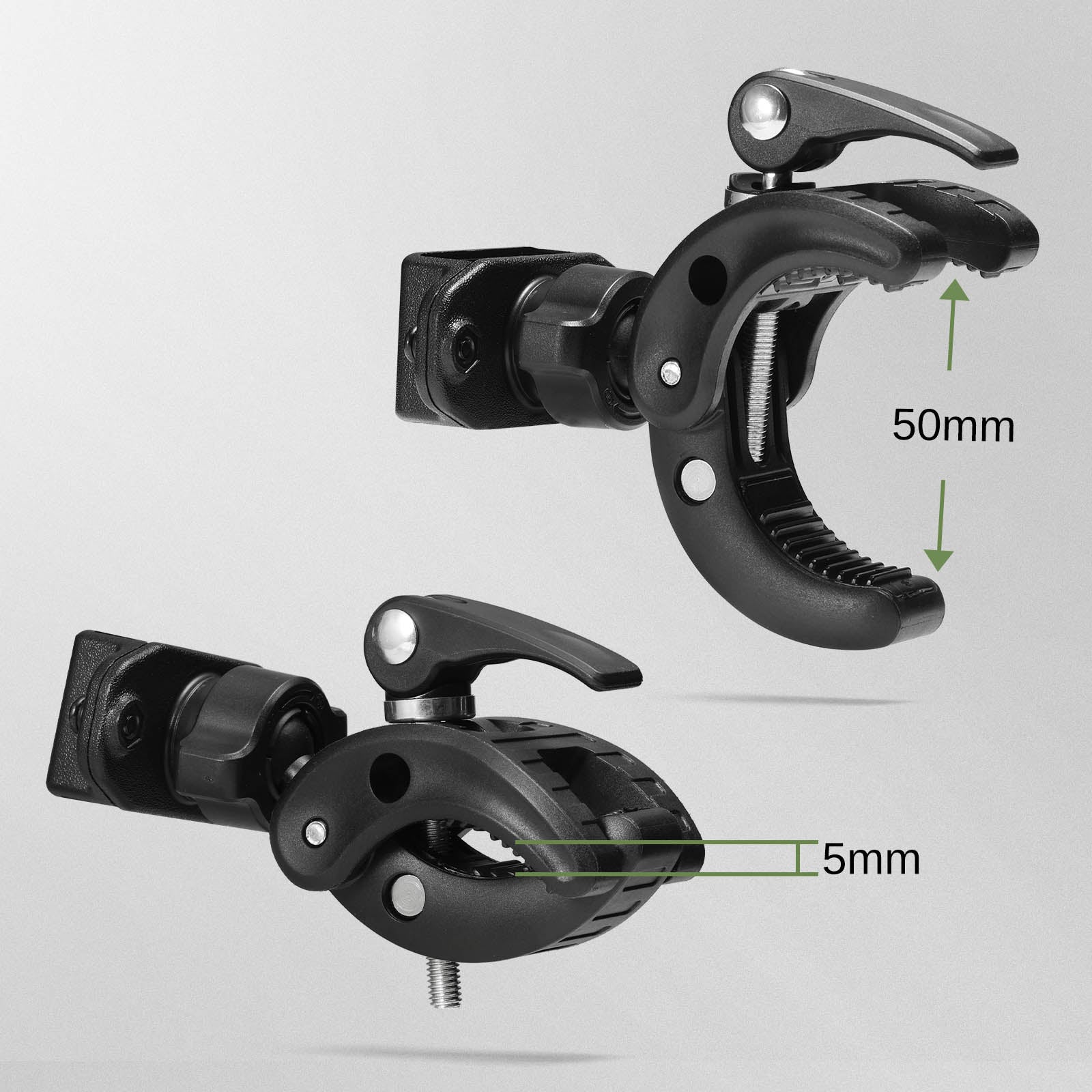 Radioddity RH3 Bike Two Way Radio Holder Size