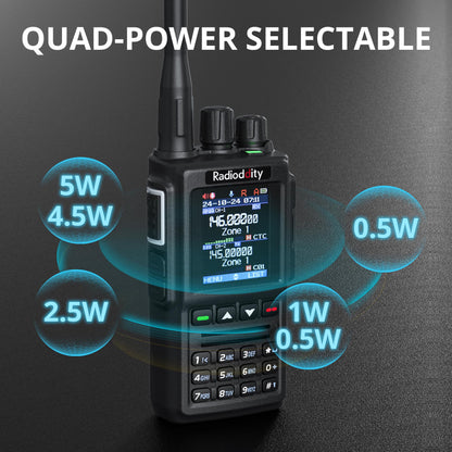 Radioddity GD-168 DMR Handheld Radio quad-power  selectable