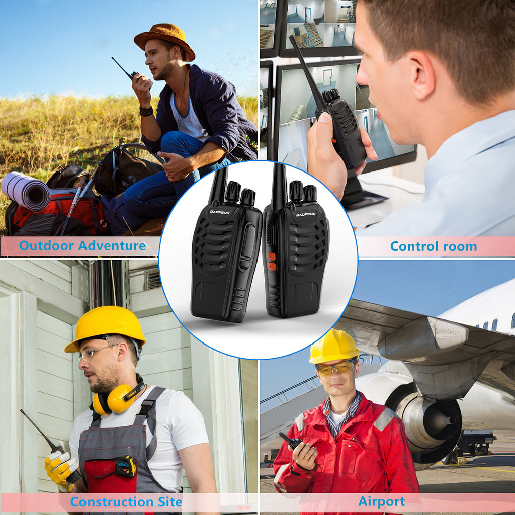 BF-888S UHF Walkie Talkie Transceiver 5W Handheld Two-way Ham Radio