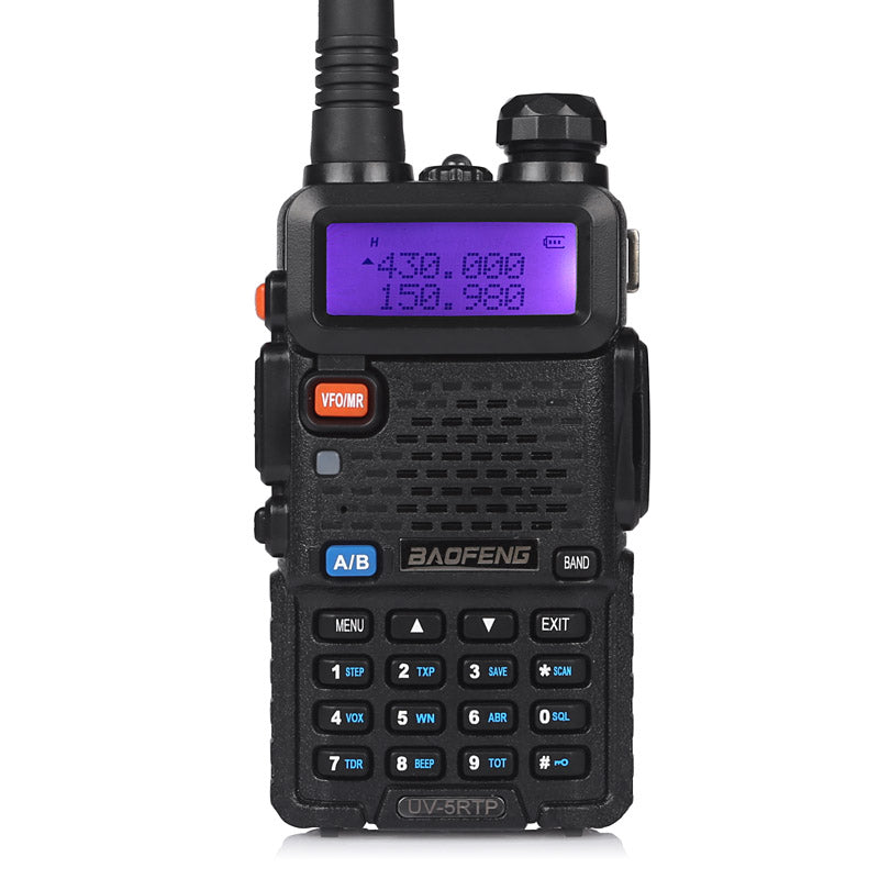 Baofeng UV-5RTP [2 Pack + 2 Speaker + Cable] | Dual Band | 8W/4W/1W | Tri-power - Radioddity