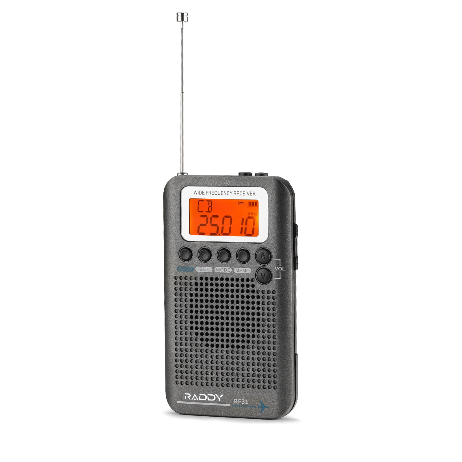 Raddy RF31 Shortwave Radio | Full Band Receiver | FM AM CB SW VHF Air Band | External Antenna [DISCONTINUED] - Radioddity