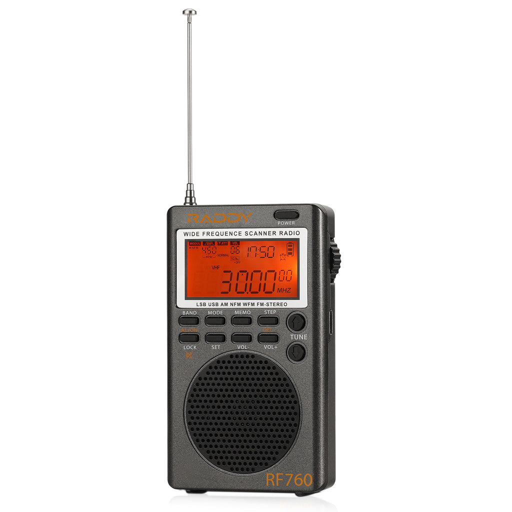 Raddy RF760 SSB Shortwave Radio FM AM SW CB VHF UHF WX AIR Marine