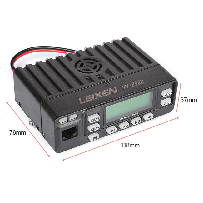 Leixen VV-898 Dual-Band Car Radio | with Cable - Radioddity