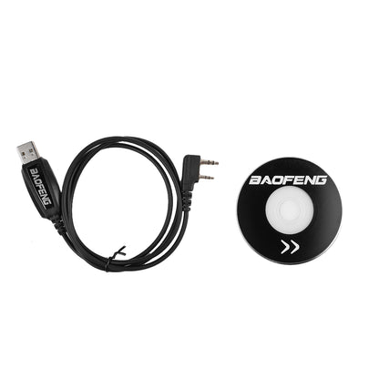 Baofeng GT-3 Mark II [10 Pack + Cable] | Dual Band | 5W | Better Antenna | Flashlight - Radioddity