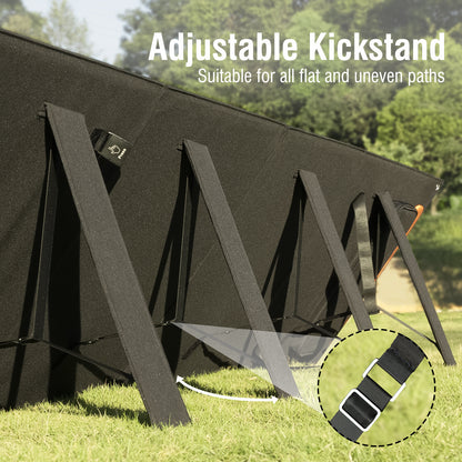 Raddy SP200 Foldable Solar Panel | 200W | IP67 Waterproof | USB & QC & MC4 Output | Adjustable Stand [DISCONTINUED] - Radioddity