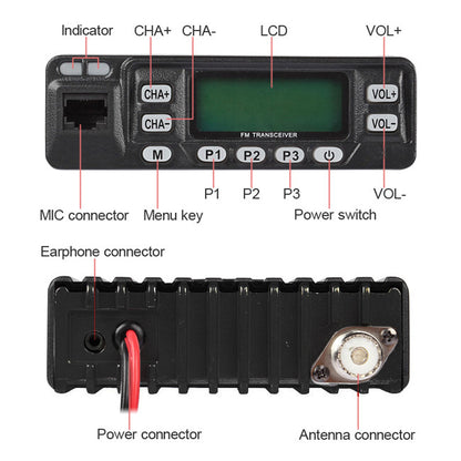 Leixen VV-898 Dual-Band Car Radio | with Cable - Radioddity