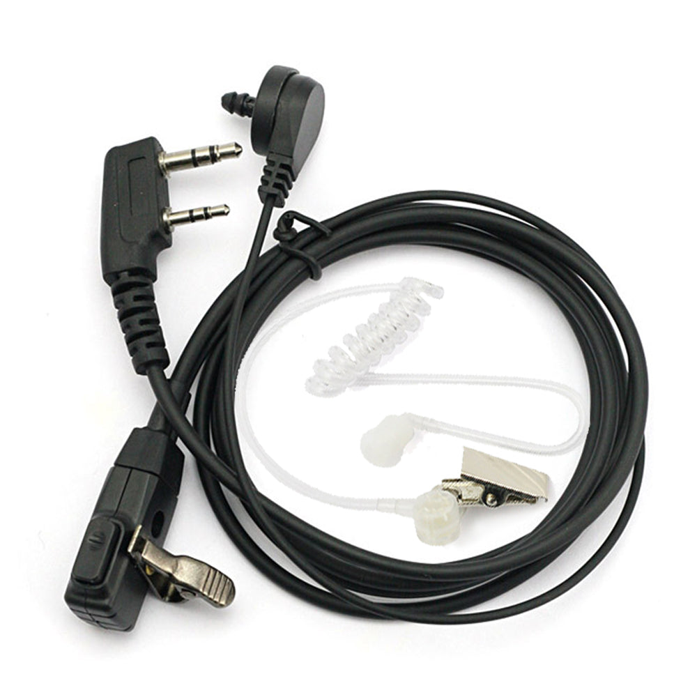 2pin Covert Acoustic Air Tube FBI Headset Earpiece Security Agent