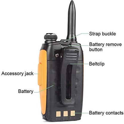 Baofeng GT-3 Mark II [10 Pack + Cable] | Dual Band | 5W | Better Antenna | Flashlight - Radioddity