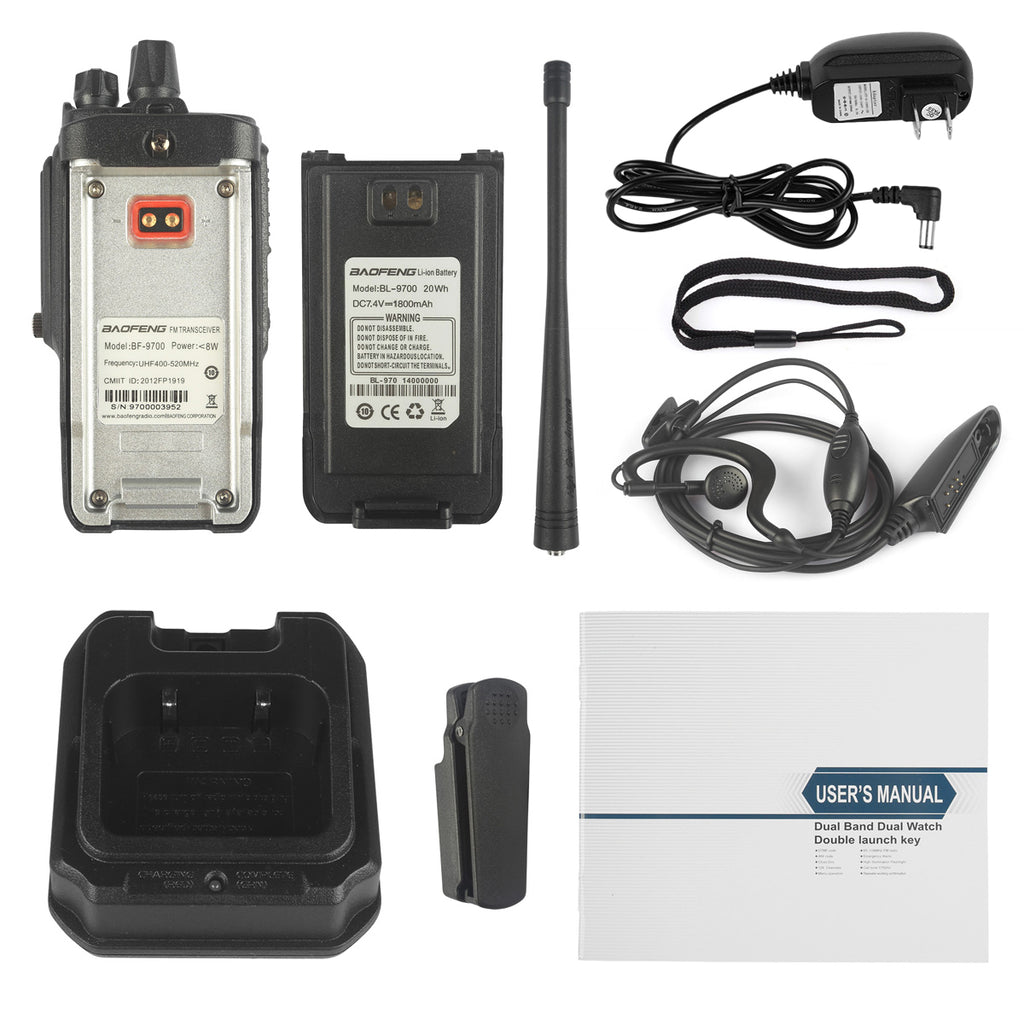 Baofeng BF-9700 Waterproof Two-Way Radio [2 Pack] Cable Antenna–  Radioddity