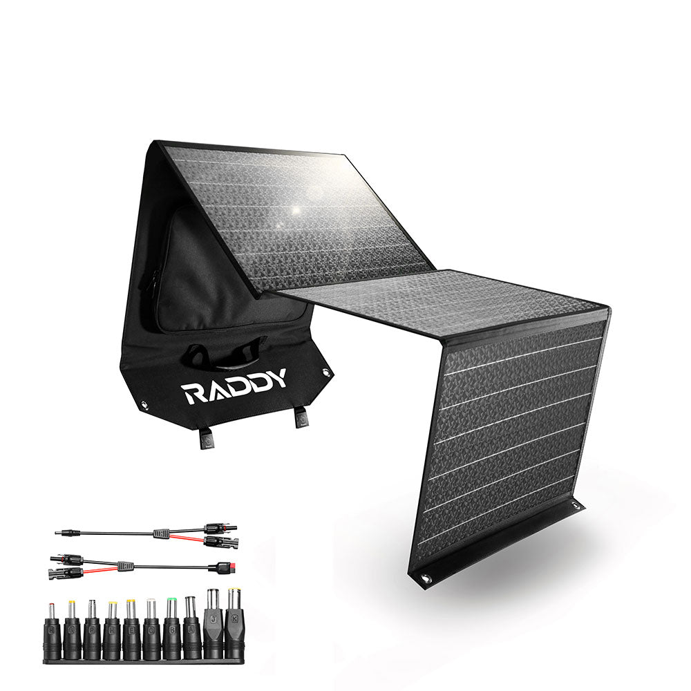 Raddy SP120 Foldable Solar Panel | 120W PV | DC/USB/QC3.0/Type-C | Solar Generator [DISCONTINUED] - Radioddity