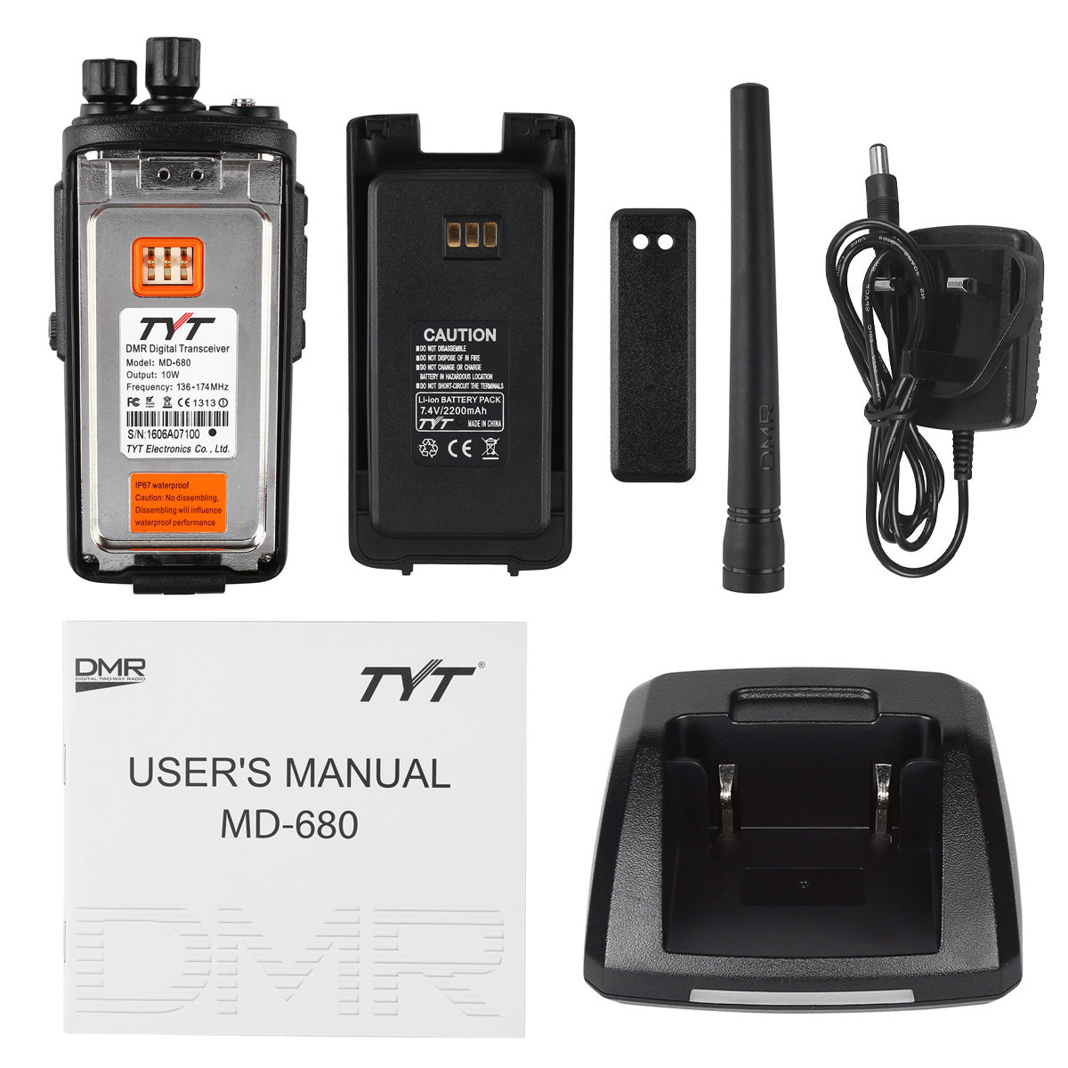 TYT MD-680 UHF Waterproof Digital Radio [DISCONTINUED] - Radioddity