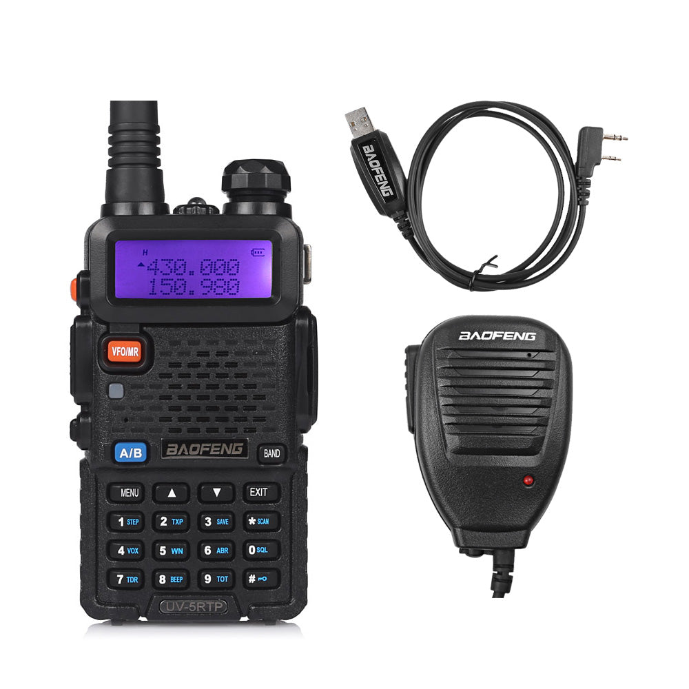 Baofeng UV-5RTP Dual Band 8W/4W/1W Tri-power Two Way Radio w/ –  Radioddity