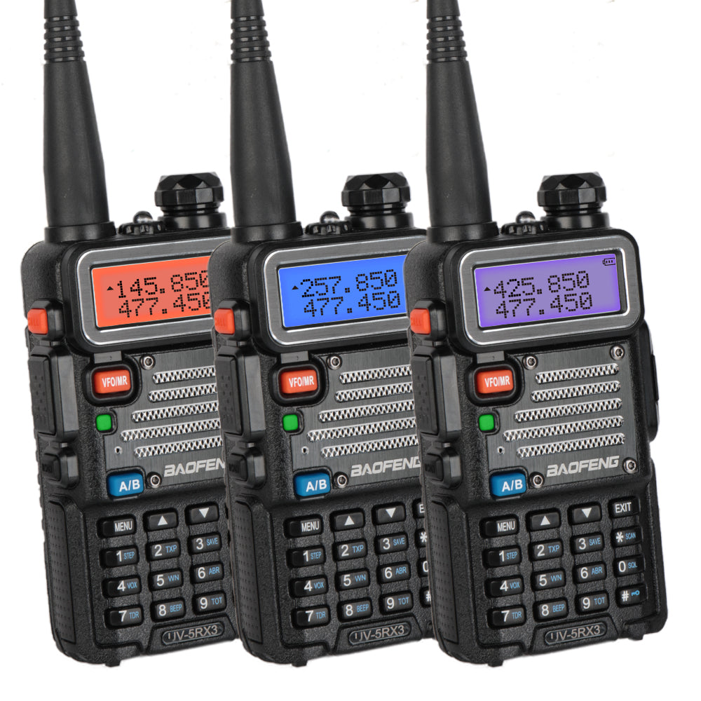 Ham Radio Walkie Talkie (UV-5R) UHF VHF Dual Band 2-Way Radio with Rechargeable Li-ion Battery Handheld Walkie Talkies Complete Set with Earpiece and - 1