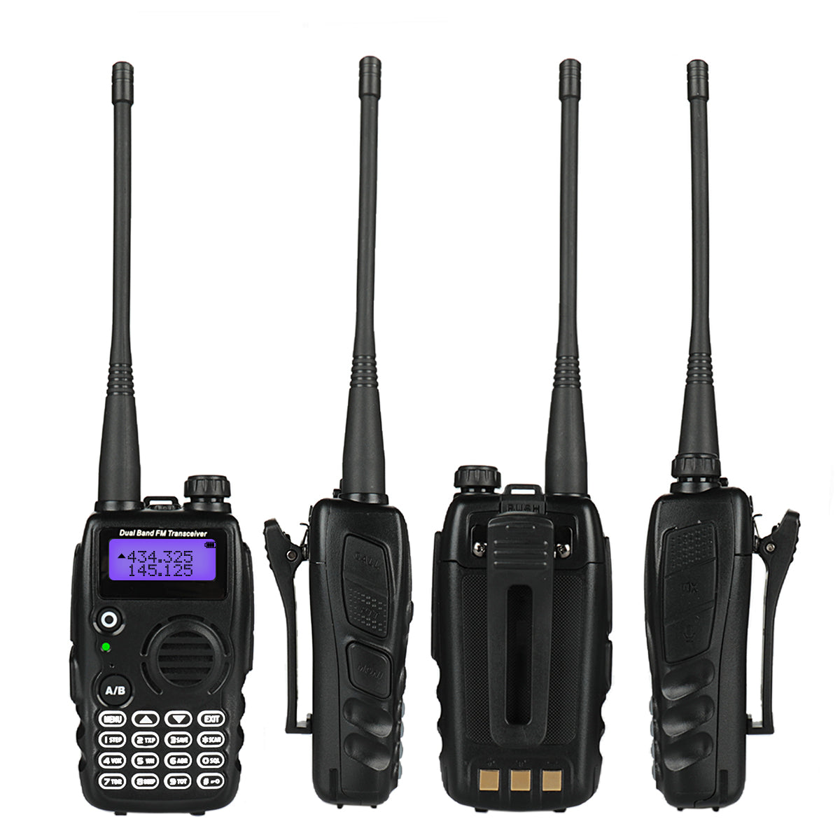 Radioddity GA-5S Tri-Power Walkie Talkie Dual Band FM Radio