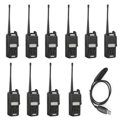 Baofeng GT-3WP Two Way Radio [10 Packs] + Programming Cable [DISCONTINUED] - Radioddity