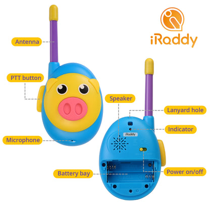 iRaddy KD10 Kids Walkie Talkie [1 Pair] - Radioddity