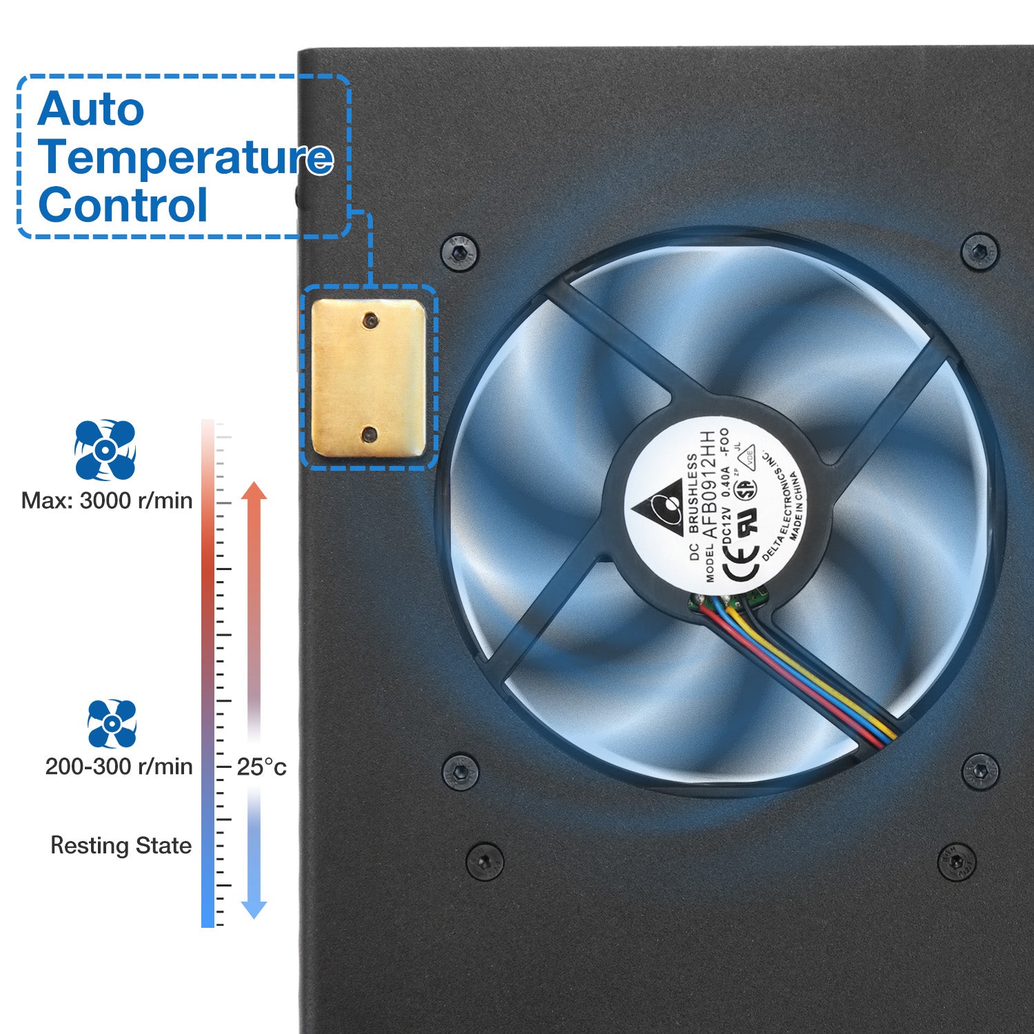 Radioddity G90-H1 Holder Cooling Fan Bracket for Xiegu G90 - Radioddity