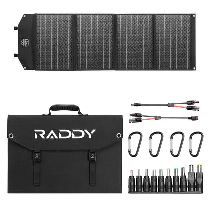 Raddy SP120 Foldable Solar Panel | 120W PV | DC/USB/QC3.0/Type-C | Solar Generator [DISCONTINUED] - Radioddity