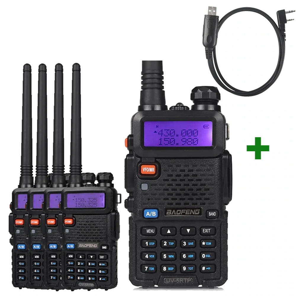 Baofeng x Radioddity UV-5RX3 Tri-band Radio VHF, 1.25M, UHF Amateur Handheld Ham Two Way Radio Walkie Talkie with Earpiece and Programming Cable - 3