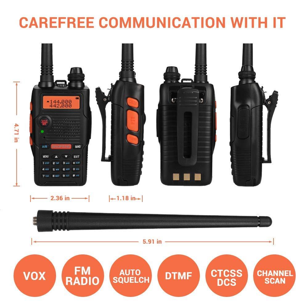 Baofeng x Radioddity UV-5R EX | Dual Band | 5W | FM Radio | VOX | Chirp - Radioddity